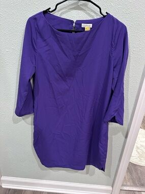Charlies Purple Boatneck Dress